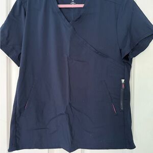 Koi Lite Women’s Scrub Top- Navy Blue